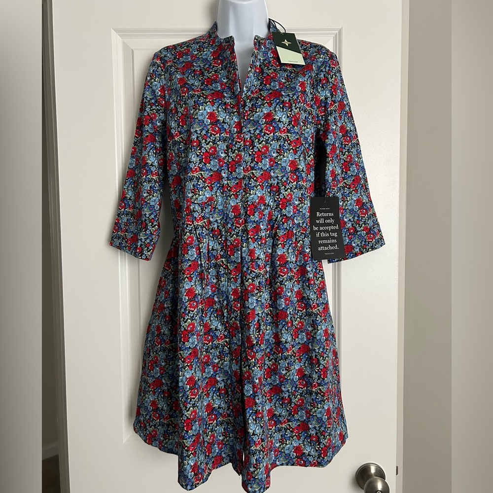 NWT Tuckernuck Royal Shirt Dress Queens Garden Floral Size Small - Picture 3 of 7